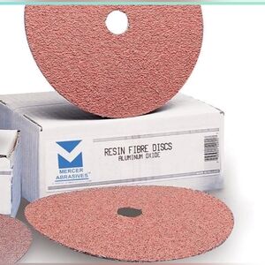 Mercer Abrasives AOX RESIN FIBRE DISCS NWOT
